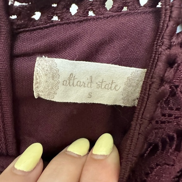 SOLD Altard State Maroon Dress - Picture 3 of 5